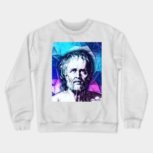 Lucius Annaeus Seneca Snowy Portrait | Lucius Annaeus Seneca Artwork 13 Crewneck Sweatshirt